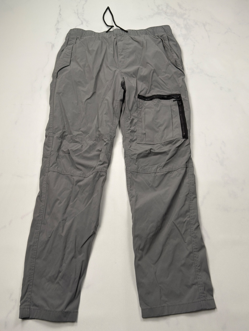 H&M Gray Cargo Pants Zip Pocket Regular Fit - Mens M